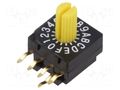 Encoding switch; Pos: 16; PCB,THT; 100mΩ; DC load @R: 0.03A/15VDC KNITTER-SWITCH DRR4016
