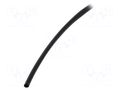 Heat shrink sleeve; glueless; 2: 1; 4.8mm; black; polyolefine; reel RADPOL RCH1-4.8/2.4X100-C