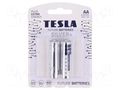 Battery: alkaline; AA; 1.5V; non-rechargeable; Ø14.5x50.5mm; 2pcs. TESLA BATTERIES BAT-LR6S/TESLA-B2