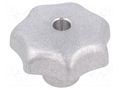 Knob; Ø: 50mm; Int.thread: M8; aluminium; DIN 6336; matt ELESA+GANTER DIN6336AL50-M8-DMT