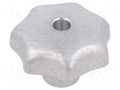 Knob; Ø: 50mm; Int.thread: M8; aluminium; DIN 6336; matt ELESA+GANTER DIN6336AL50-M8-DMT