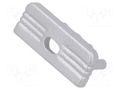 Cap for LED profiles; silver; 20pcs; ABS; GEN2,with hole TOPMET TOP.77540040
