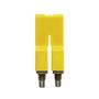 Cross-connector (terminal), when screwed in, Number of poles: 2, Pitch in mm: 5.10, Insulated: Yes, 32 A, yellow Weidmuller 1053660000 04008190031121