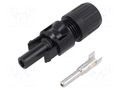 Connector: solar; plug; female; MC4; 45A; 1kV; IP2X,IP65,IP68; 10mm2 STÄUBLI 32.0034P0001