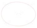 O-ring gasket; silicone; Thk: 3mm; Øint: 160mm; white; -60÷160°C ORING USZCZELNIENIA TECHNICZNE O-160X3-SI-WH