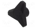 Knob; Ø: 63mm; Int.thread: M8; 13mm; H: 30.5mm; technopolymer PA ELESA+GANTER EG-64805-C9
