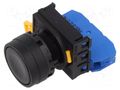 Switch: push-button; 22mm; Stabl.pos: 1; NO; black; none; IP65; flat IDEC YW1B-M1E10B