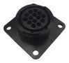 CIRCULAR CONNECTOR, RCPT, 14POS, FLANGE 206043-1