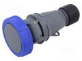 Connector: AC supply 3-phase; plug; female; 16A; 250VAC; IP&S; IP67 AMPHENOL 2CMA101119R1000