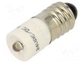 LED lamp; white; E10,T10; 24VDC; 24VAC; plastic; 3mm; -20÷60°C CML INNOVATIVE TECHNOLOGIES 1860335W3