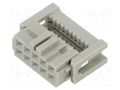 Connector: IDC; plug; female; PIN: 10; 891; 2.5A; IDC; 2.54mm; 2x5 3M 89110-0101