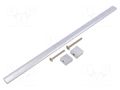 Holder; aluminium; natural; H: 30.5mm; L: 340mm; W: 15.5mm; handle GTV Poland GTV-UA-B0-311320