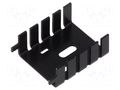 Heatsink: extruded; U; black; L: 33.8mm; W: 25.4mm; H: 12.7mm; 20K/W FISCHER ELEKTRONIK FK222THFSA