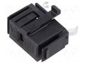 Fuse holder; 5x20mm; snap-fastener; black; Fusedrawer 2; ways: 2 SCHURTER 4301.1024.14