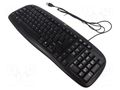 Keyboard; ESD,wired; electrically conductive material; black STATICTEC PRT-STS1425