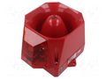 Signaller: lighting-sound; 115÷230VAC; siren,flashing light; red WERMA WER-44101068