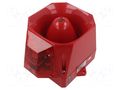 Signaller: lighting-sound; 115÷230VAC; siren,flashing light; red WERMA WER-44101068