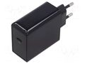 Power supply: switching; mains,plug-in; 5VDC,; 65W; 94x51x27mm Goobay ZSI-61761