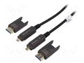 Cable; HDMI plug,micro HDMI plug,both sides; LSZH; 10m; black DIGITUS AK-330127-100-S