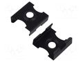 Holder; black; 45-STN; stainless steel KLUŚ K-C24262L07