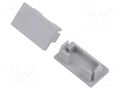 Cap for LED profiles; grey; GIZA-LL,GIZA-LL-T,GIZA-LL-UST KLUŚ K-C24281C02