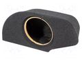 Car loudspeaker enclosure; MDF; black melange; 200mm; Mercedes BASSER OBGL.MERCEDES.14
