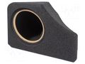 Car loudspeaker enclosure; MDF; black melange; 200mm; Mercedes BASSER OBGL.MERCEDES.15L