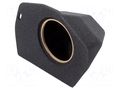 Car loudspeaker enclosure; MDF; black melange; 250mm; Škoda; 19l BASSER OBGL.SKODA.11