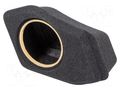 Car loudspeaker enclosure; MDF; black melange; 200mm; Toyota; 7l BASSER OBGL.TOYOTA.05L
