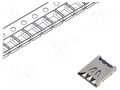 Connector: for cards; Nano SIM; push-pull; SMT; gold flash; PIN: 6 GCT SIM8070-6-0-11-00A