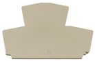 End plate WAP WDK2.5L, suitable for WDK2.5, dark beige, Weidmuller 1059100000 4008190101954