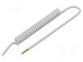 Wire: coiled; 4x0.5mm2; unshielded; PUR; white; 300V; 0.2m; 0.8m SIMECH SPT00184B