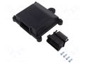 Enclosure: specialist; X: 116.9mm; Y: 120.7mm; Z: 28mm; ABS; black MASZCZYK KM-192/PIN24/BK