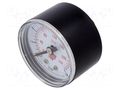 Manometer; 0÷16bar; non-aggressive liquids,inert gases; 40mm PNEUMAT M40A.PL016G18