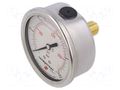 Glycerin manometer; 0÷25bar; 63mm; G 1/4",rear connection PNEUMAT M63A.GL025G14