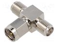 Adapter; SMA socket x2,SMA plug; 6GHz; 50Ω; Contacts: brass CAL TEST CT3674