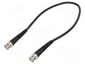 Test lead; BNC plug,both sides; Len: 0.5m; black; Z: 50Ω; RG223/U CAL TEST CT4098-50