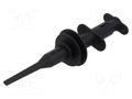 Clip-on probe; hook type; 5A; black; 8kV; 4mm; L: 178mm CAL TEST CT4401-0