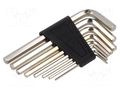 Wrench-set; hex key; 8pcs. PG PROFESSIONAL PG-946.00
