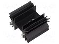 Heatsink: extruded; H; TO218,TO220,TOP3; black; L: 38.1mm; W: 42mm ALUTRONIC PR33/38.1/SE