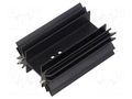 Heatsink: extruded; H; TO218,TO220,TOP3; black; L: 63.5mm; W: 42mm ALUTRONIC PR33/63.5/SE