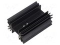 Heatsink: extruded; H; TO218,TO220,TOP3; black; L: 63.5mm; W: 42mm ALUTRONIC PR33/63.5/SE