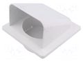 Ventilation grille; ABS; white; 140x140x116mm; Ø100mm; 10pcs. DOSPEL S.A. 007-0201