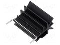 Heatsink: extruded; grilled; TO220; black; L: 35mm; W: 20mm; H: 28mm ALUTRONIC CK960/35/SE