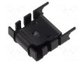 Heatsink: moulded; U; TO220; black; L: 25mm; W: 8.5mm; H: 29.5mm; 18K/W ALUTRONIC FI353/SE