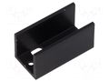 Heatsink: extruded; U; TO220; black; L: 40mm; W: 20mm; H: 20mm; 11K/W ALUTRONIC PR13/40/SE