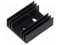 Heatsink: extruded; flat; TO220; black; L: 35mm; W: 29mm; H: 12mm ALUTRONIC PR19/35/SE