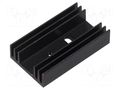 Heatsink: extruded; flat; TO220; black; L: 50mm; W: 29mm; H: 12mm ALUTRONIC PR19/50/SE