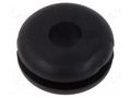 Grommet; Ømount.hole: 6mm; Øhole: 3.2mm; black; 0÷80°C; PVC ESSENTRA ESS-10090466