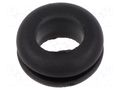 Grommet; Ømount.hole: 10mm; Øhole: 8mm; black; 0÷80°C; PVC ESSENTRA ESS-10284148